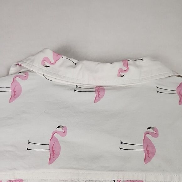 Monument Clothing Co 2X Flamingo Button Down Hawaiian Shirt Casual Short Sleeve - Picture 12 of 12